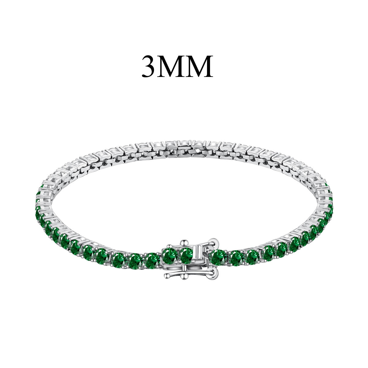 [Windsor Jewelry]Radiant Colorful Round Cut Party Bracelet