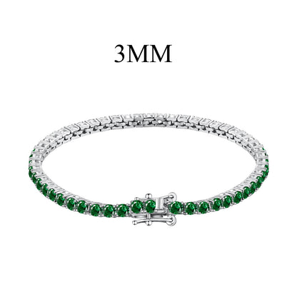 [Windsor Jewelry]Radiant Colorful Round Cut Party Bracelet