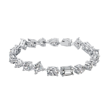 [Windsor Jewelry]Unique Exquisite Multi Cut Daily Bracelet