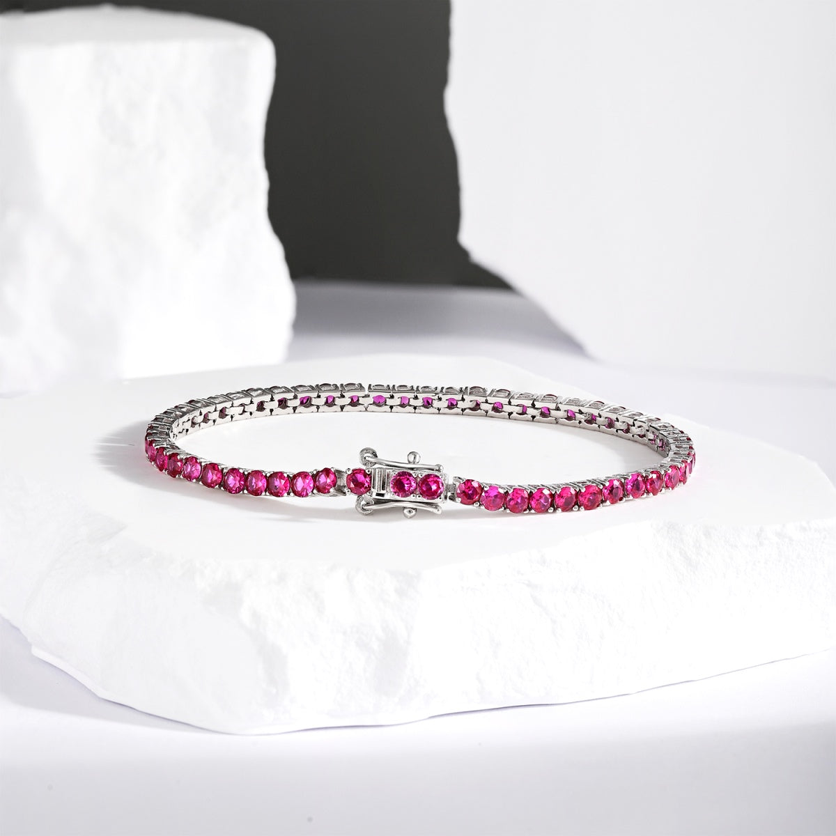 [Windsor Jewelry]Radiant Colorful Round Cut Party Bracelet