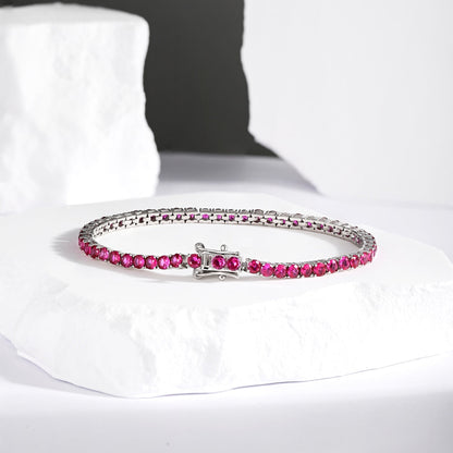 [Windsor Jewelry]Radiant Colorful Round Cut Party Bracelet