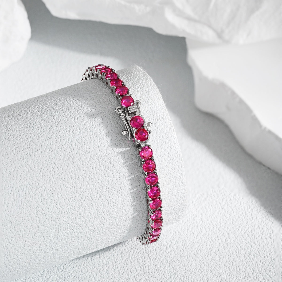 [Windsor Jewelry]Radiant Colorful Round Cut Party Bracelet