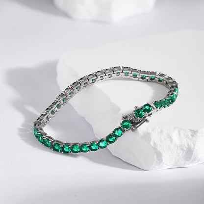 [Windsor Jewelry]Radiant Colorful Round Cut Party Bracelet