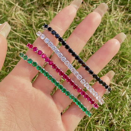 [Windsor Jewelry]Radiant Colorful Round Cut Party Bracelet