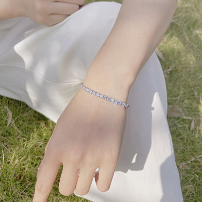 [Windsor Jewelry]Radiant Colorful Round Cut Party Bracelet