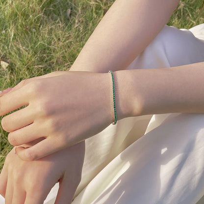 [Windsor Jewelry]Radiant Colorful Round Cut Party Bracelet