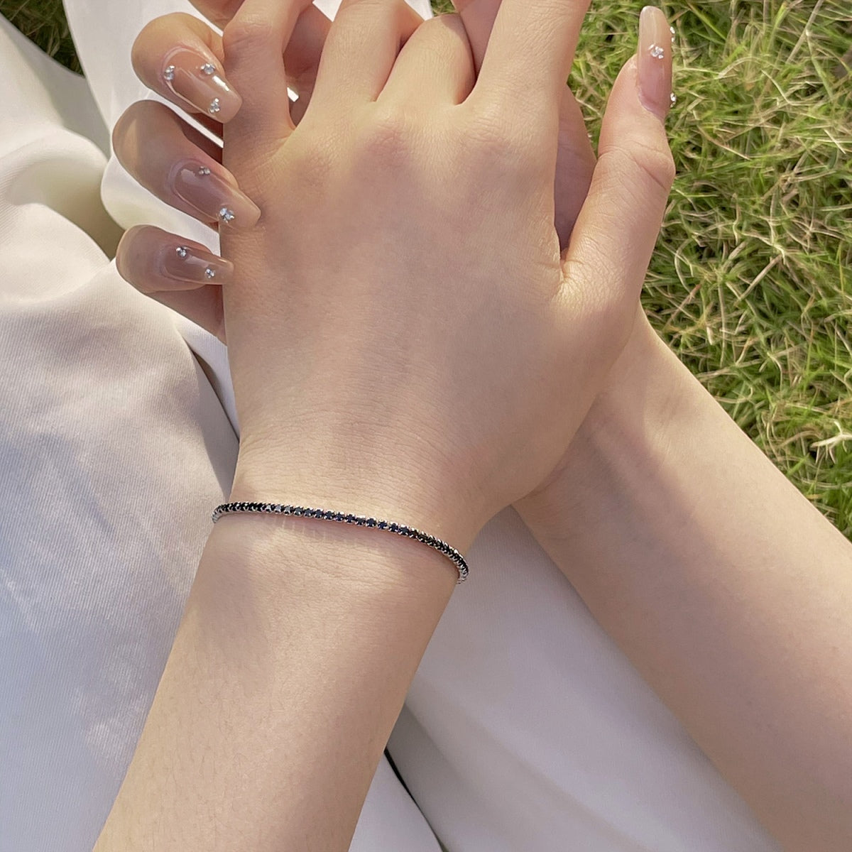 [Windsor Jewelry]Radiant Colorful Round Cut Party Bracelet