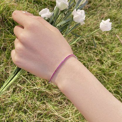 [Windsor Jewelry]Radiant Colorful Round Cut Party Bracelet