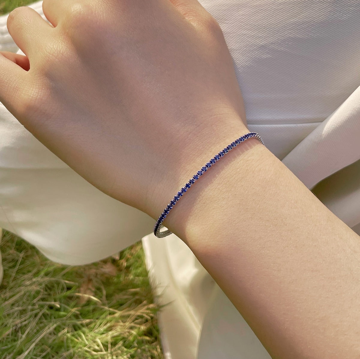 [Windsor Jewelry]Radiant Colorful Round Cut Party Bracelet