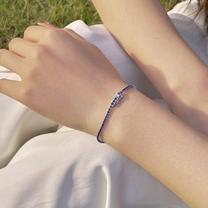 [Windsor Jewelry]Radiant Colorful Round Cut Party Bracelet