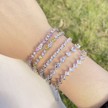 [Windsor Jewelry]Unique Exquisite Multi Cut Daily Bracelet