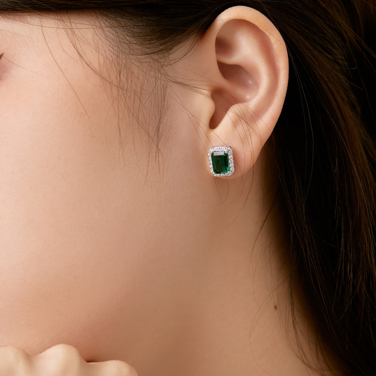 [Windsor Jewelry]Luxurious Dainty Emerald Cut Banquet Earrings