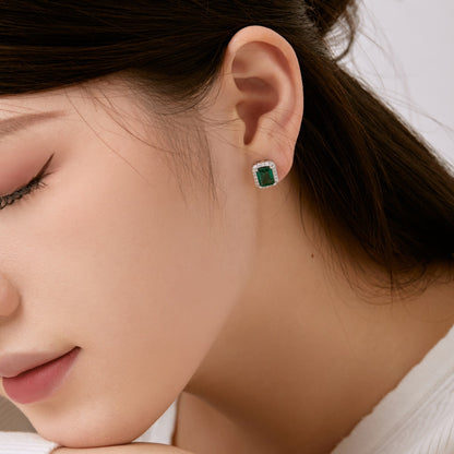 [Windsor Jewelry]Luxurious Dainty Emerald Cut Banquet Earrings