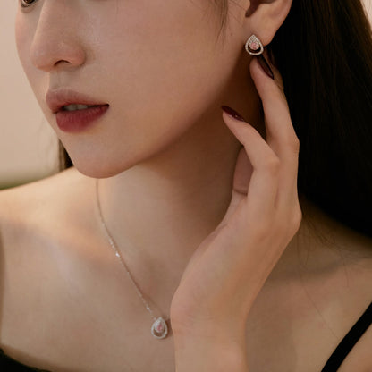 [Windsor Jewelry]Sparkling Delicate Water Drop Shape Daily Earrings