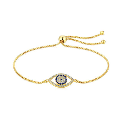 [Windsor Jewelry]Dazzling Eye Shape Necklace