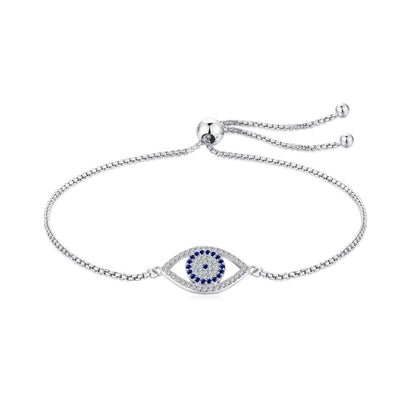 [Windsor Jewelry]Dazzling Eye Shape Necklace