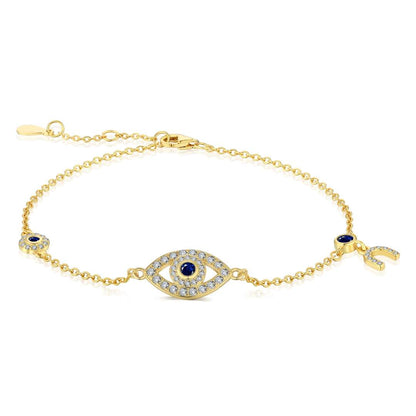 [Windsor Jewelry]Dainty Eye Shape Necklace