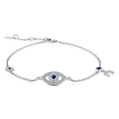[Windsor Jewelry]Dainty Eye Shape Necklace