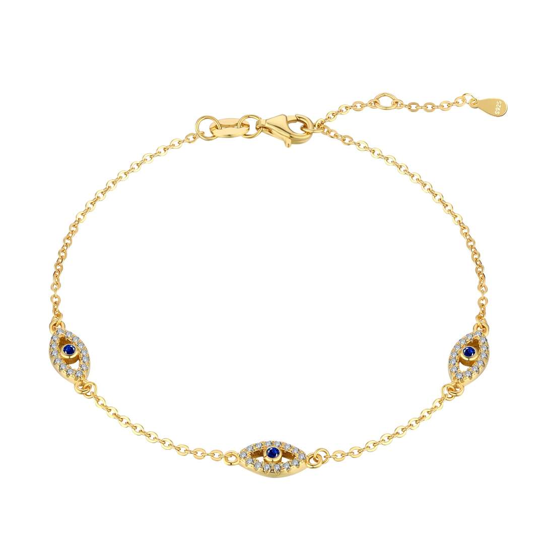 [Windsor Jewelry]Evil Eye Shape Pendent Necklace
