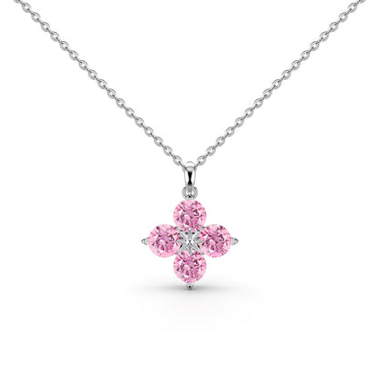 [Windsor Jewelry]Four-Leaf Clover And Eight-Pointed Star Necklace
