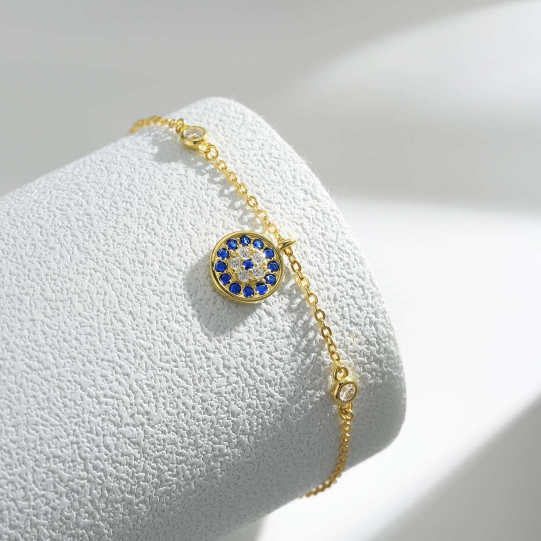 [Windsor Jewelry]Devil's Eye Round Shape Bracelet