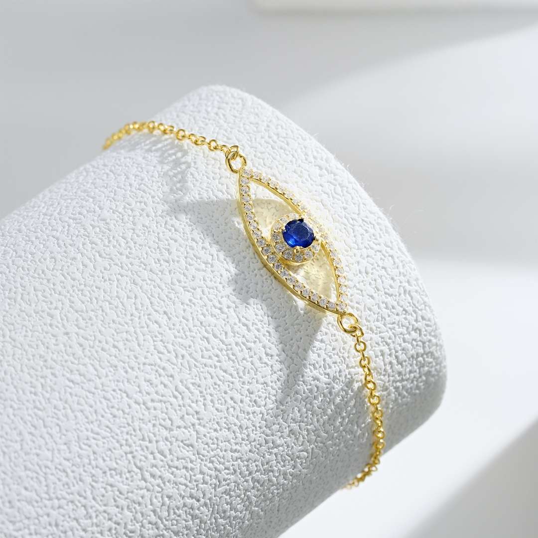 [Windsor Jewelry]Devil's Eye Hollow Design Bracelet