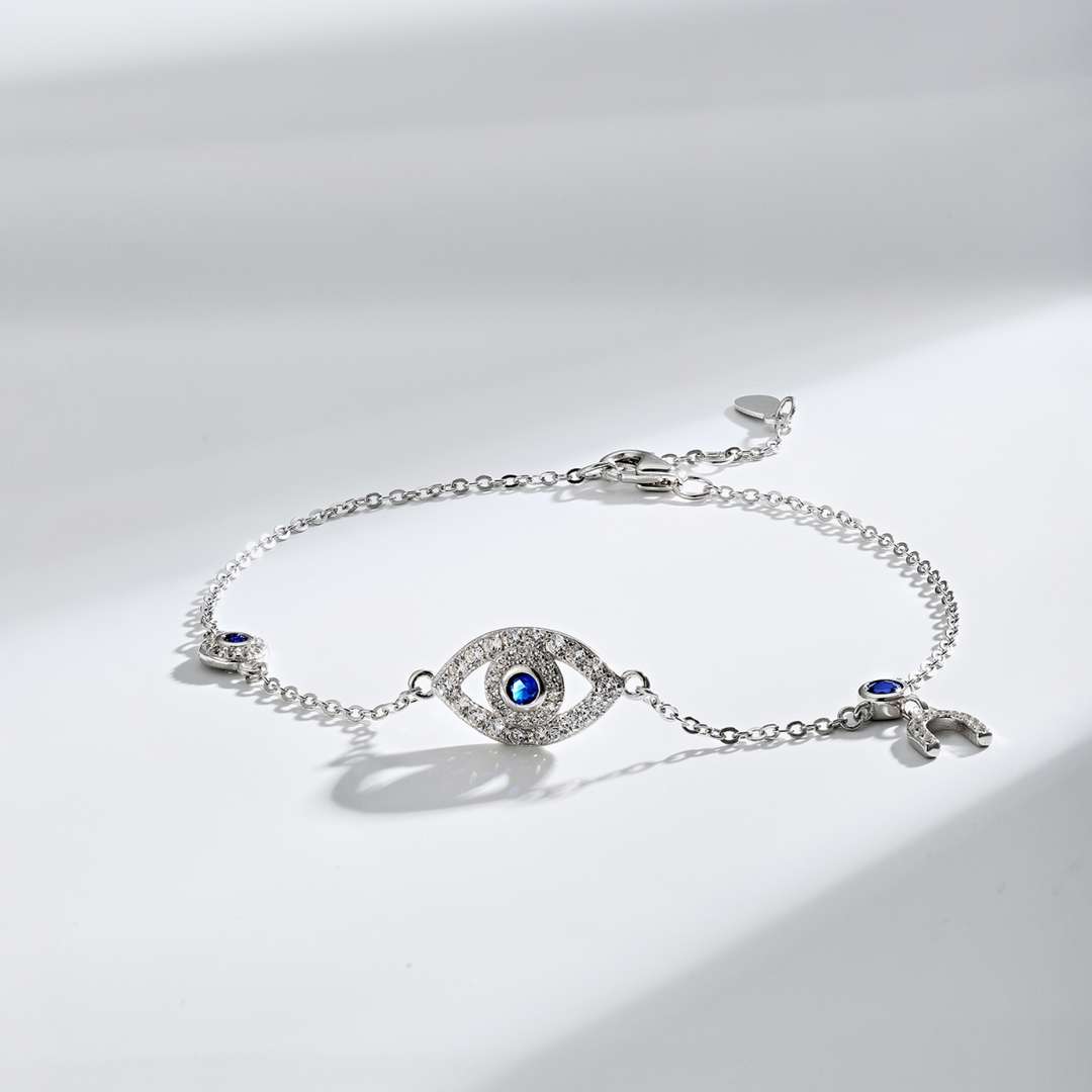 [Windsor Jewelry]Dainty Eye Shape Necklace