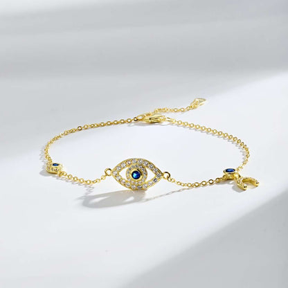 [Windsor Jewelry]Dainty Eye Shape Necklace