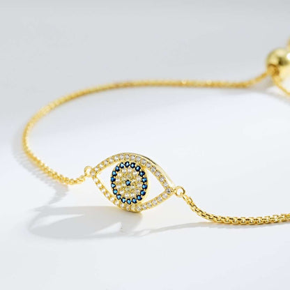 [Windsor Jewelry]Dazzling Eye Shape Necklace