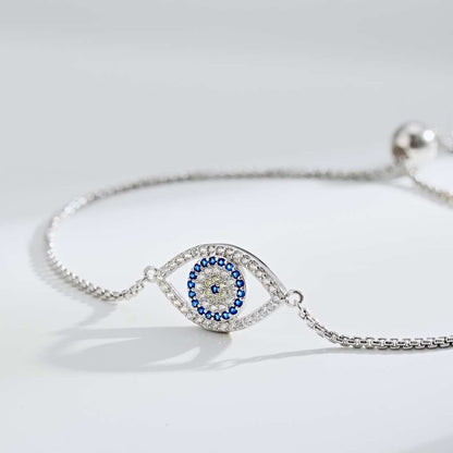 [Windsor Jewelry]Dazzling Eye Shape Necklace