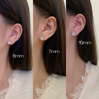 [Windsor Jewelry]Delicate Square Shape Earrings