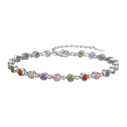 [Windsor Jewelry]Sparkling Exquisite Round Cut Party Bracelet