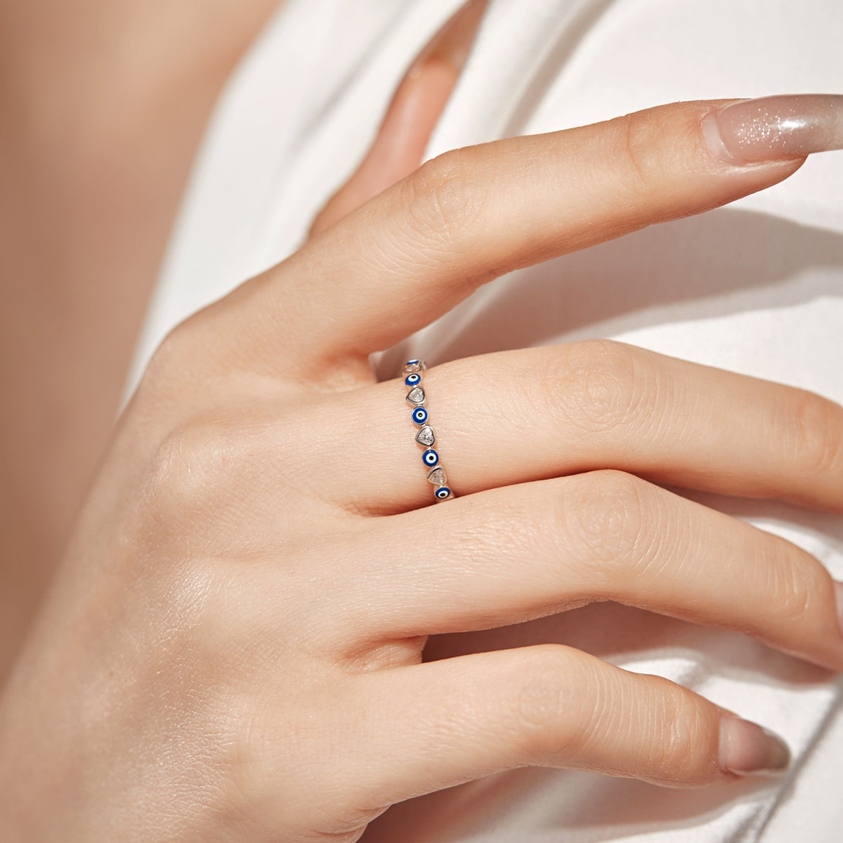 [Windsor Jewelry]Radiant Colorful Round Shape Daily Ring