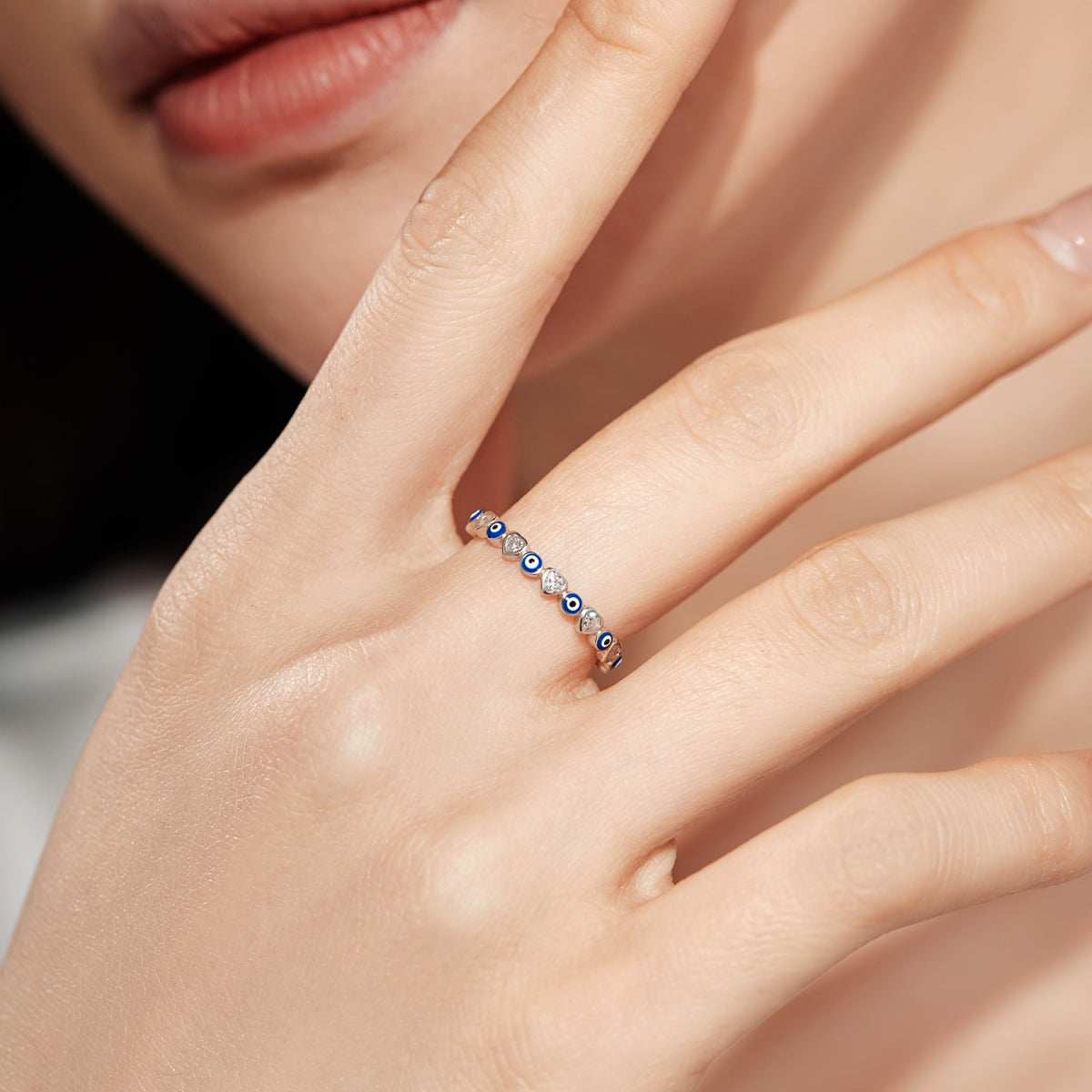 [Windsor Jewelry]Radiant Colorful Round Shape Daily Ring