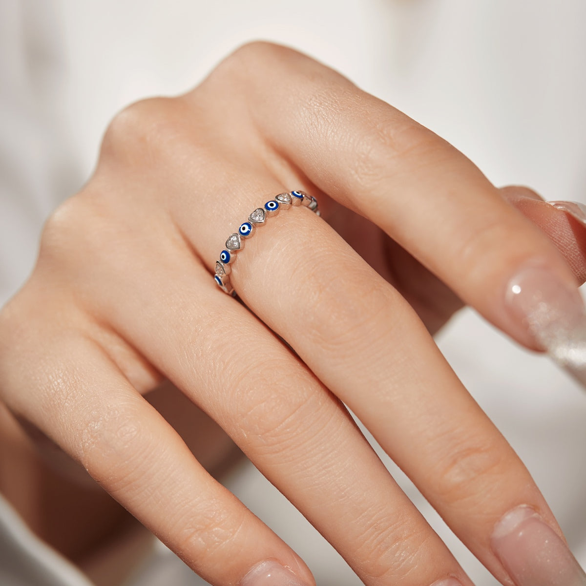 [Windsor Jewelry]Radiant Colorful Round Shape Daily Ring
