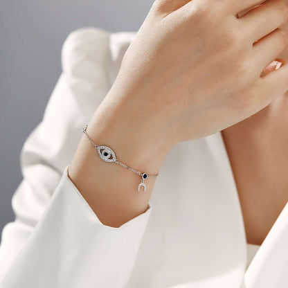 [Windsor Jewelry]Dainty Eye Shape Necklace