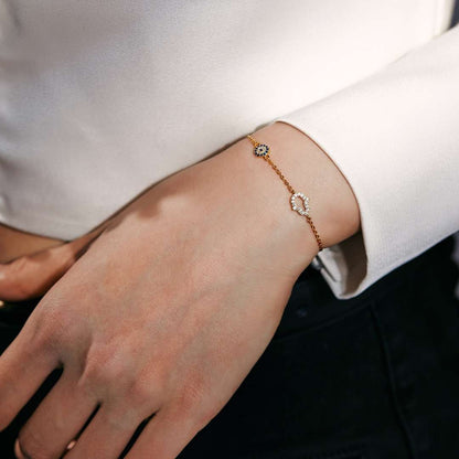 [Windsor Jewelry]Gost Shape & Round Shape Necklace
