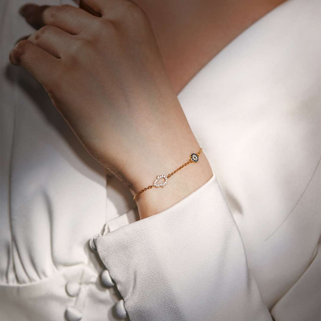 [Windsor Jewelry]Gost Shape & Round Shape Necklace