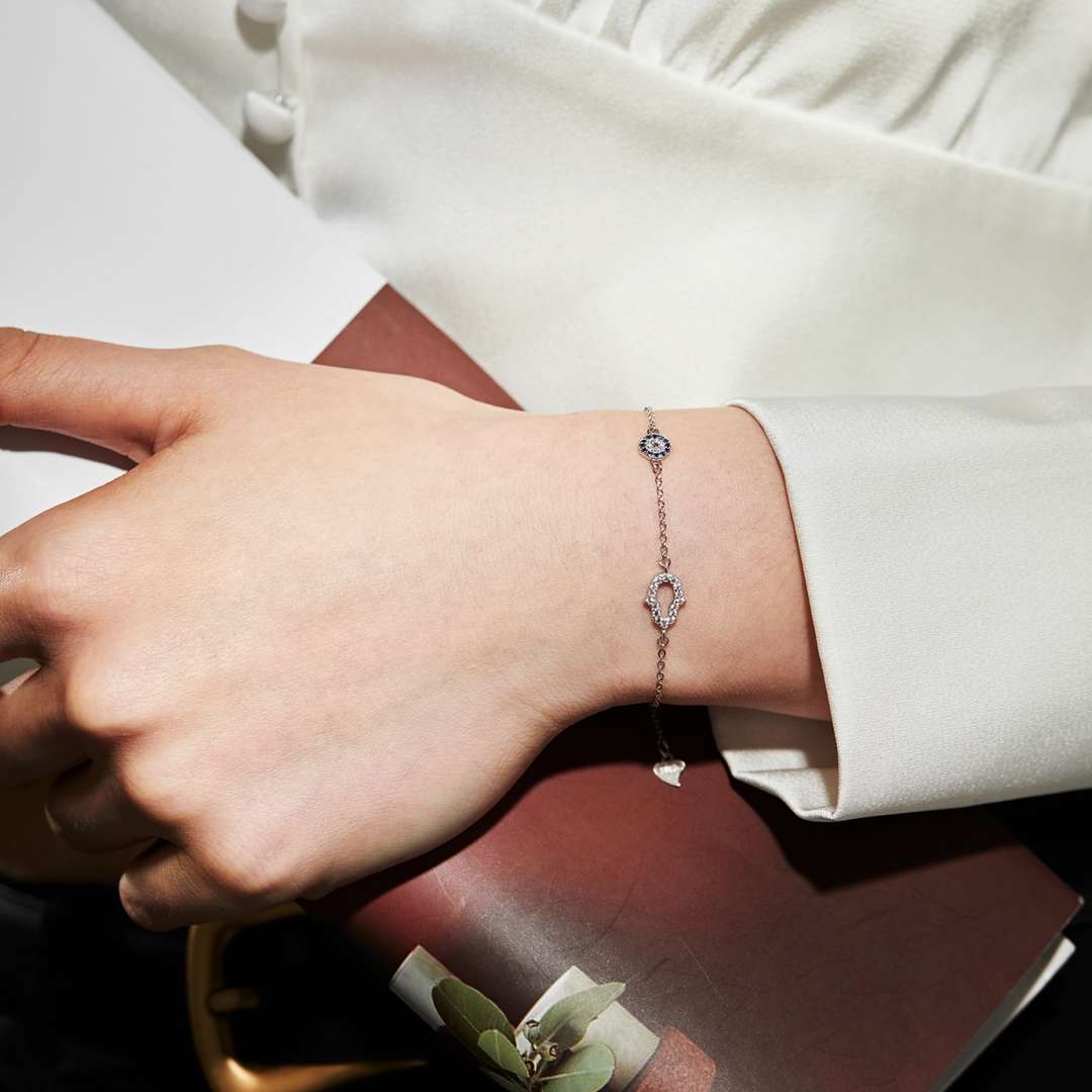 [Windsor Jewelry]Gost Shape & Round Shape Necklace