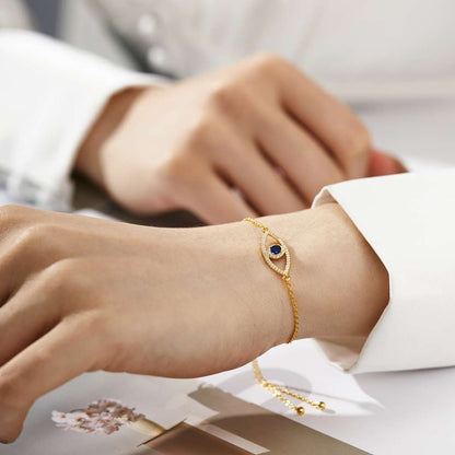 [Windsor Jewelry]Devil's Eye Hollow Design Bracelet