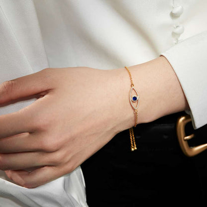 [Windsor Jewelry]Devil's Eye Hollow Design Bracelet