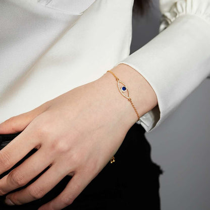 [Windsor Jewelry]Devil's Eye Hollow Design Bracelet