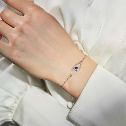 [Windsor Jewelry]Devil's Eye Hollow Design Bracelet
