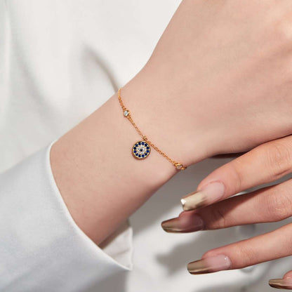 [Windsor Jewelry]Devil's Eye Round Shape Bracelet