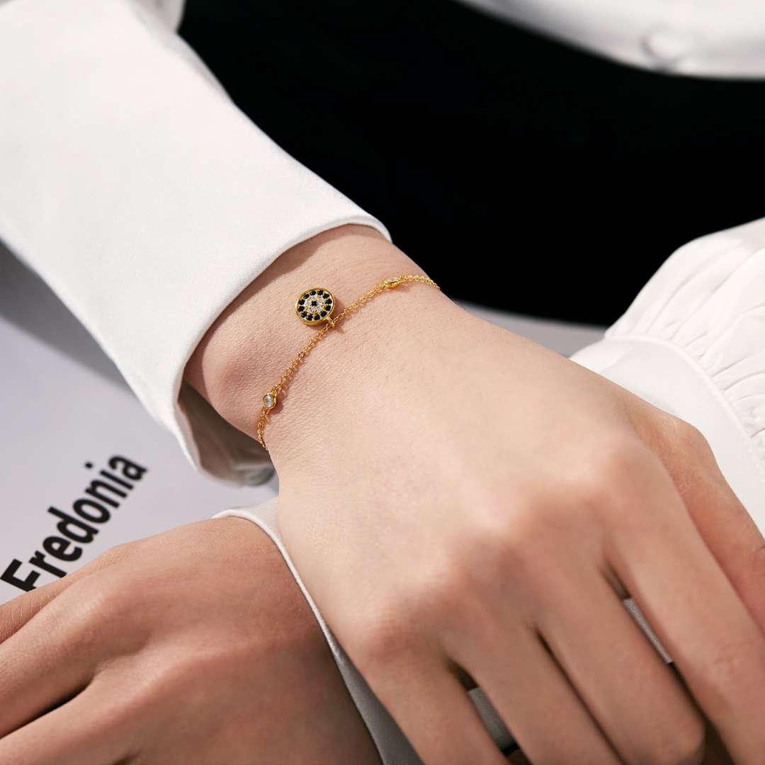 [Windsor Jewelry]Devil's Eye Round Shape Bracelet