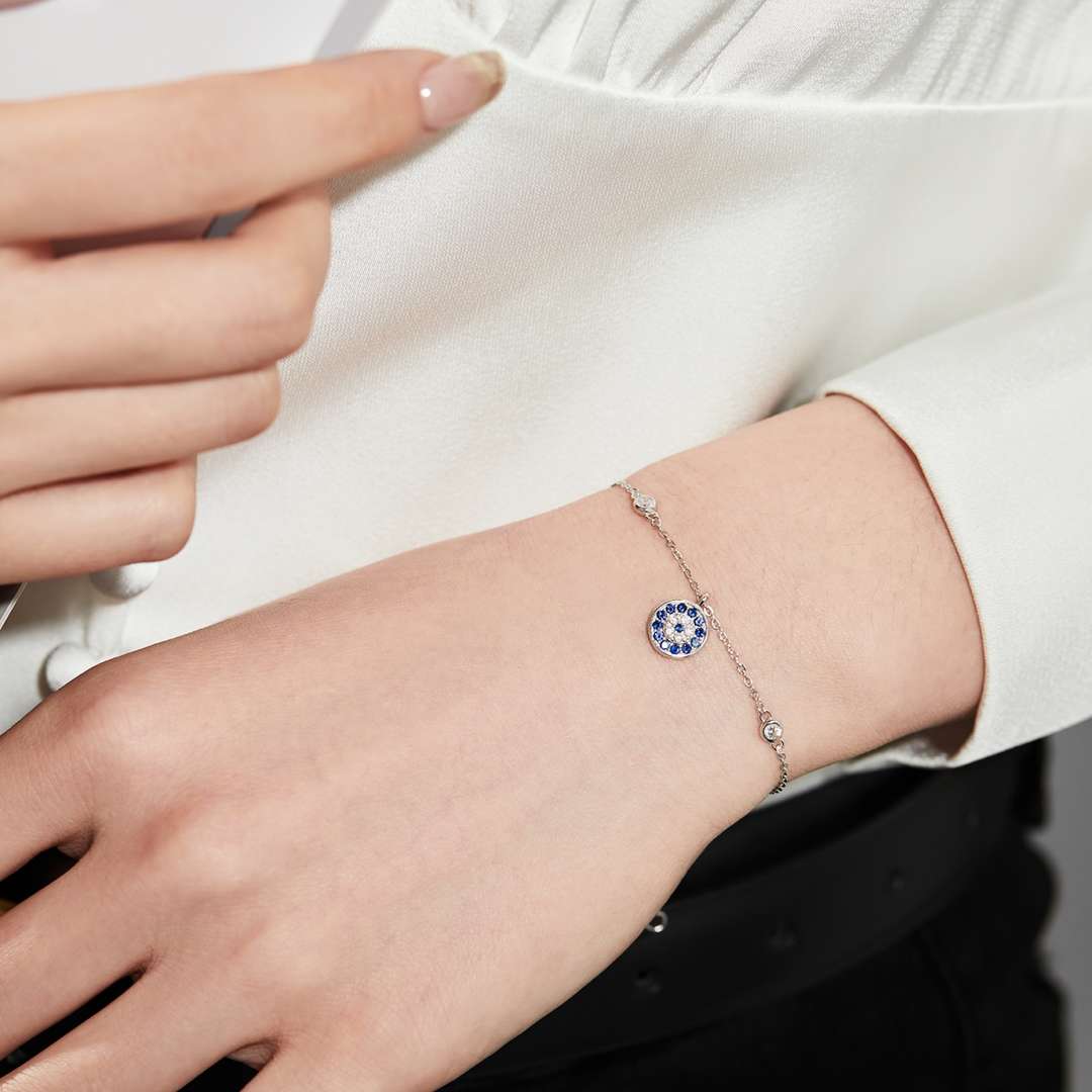[Windsor Jewelry]Devil's Eye Round Shape Bracelet