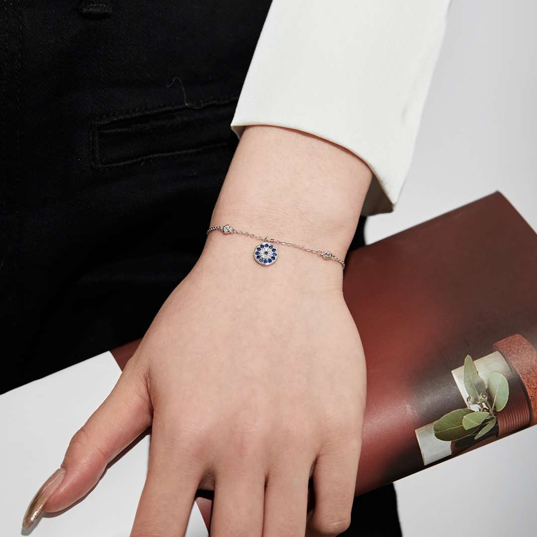 [Windsor Jewelry]Devil's Eye Round Shape Bracelet