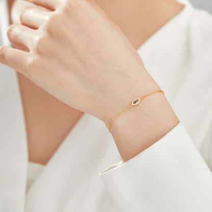 [Windsor Jewelry]Evil Eye Shape Necklace