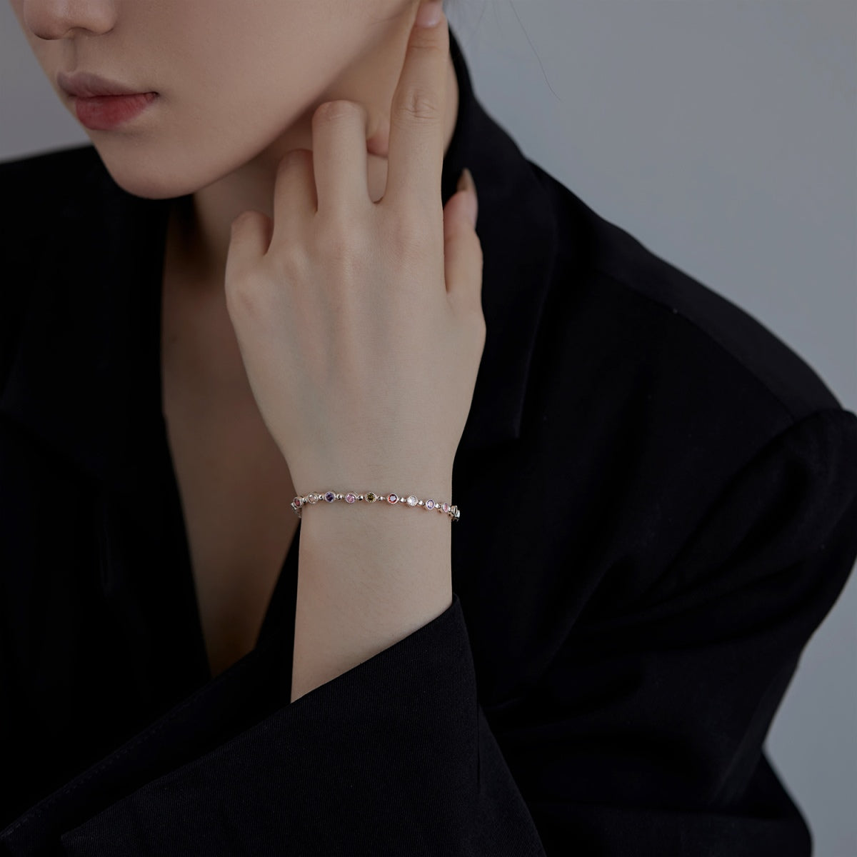 [Windsor Jewelry]Sparkling Exquisite Round Cut Party Bracelet
