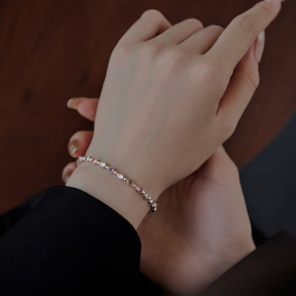 [Windsor Jewelry]Sparkling Exquisite Round Cut Party Bracelet